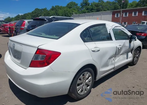 2012 Honda Civic Lx from USA, damaged, VIN 2HGFB2F57CH561428